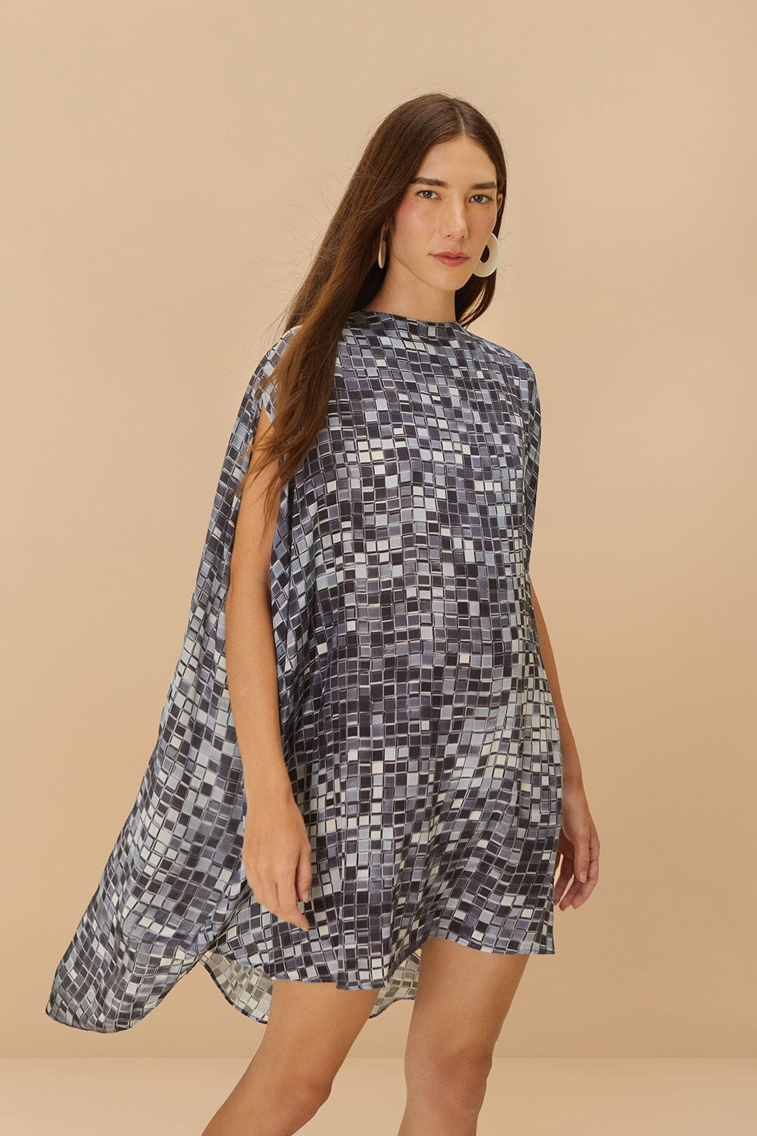 Disco Ball Sleeveless Midi Dress - 1