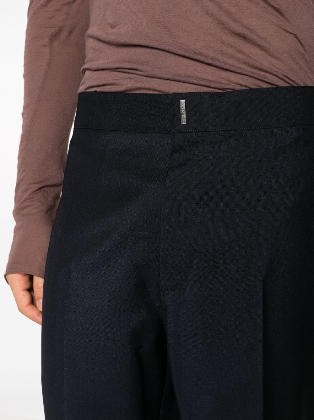 straight-cut tailored trousers - 5