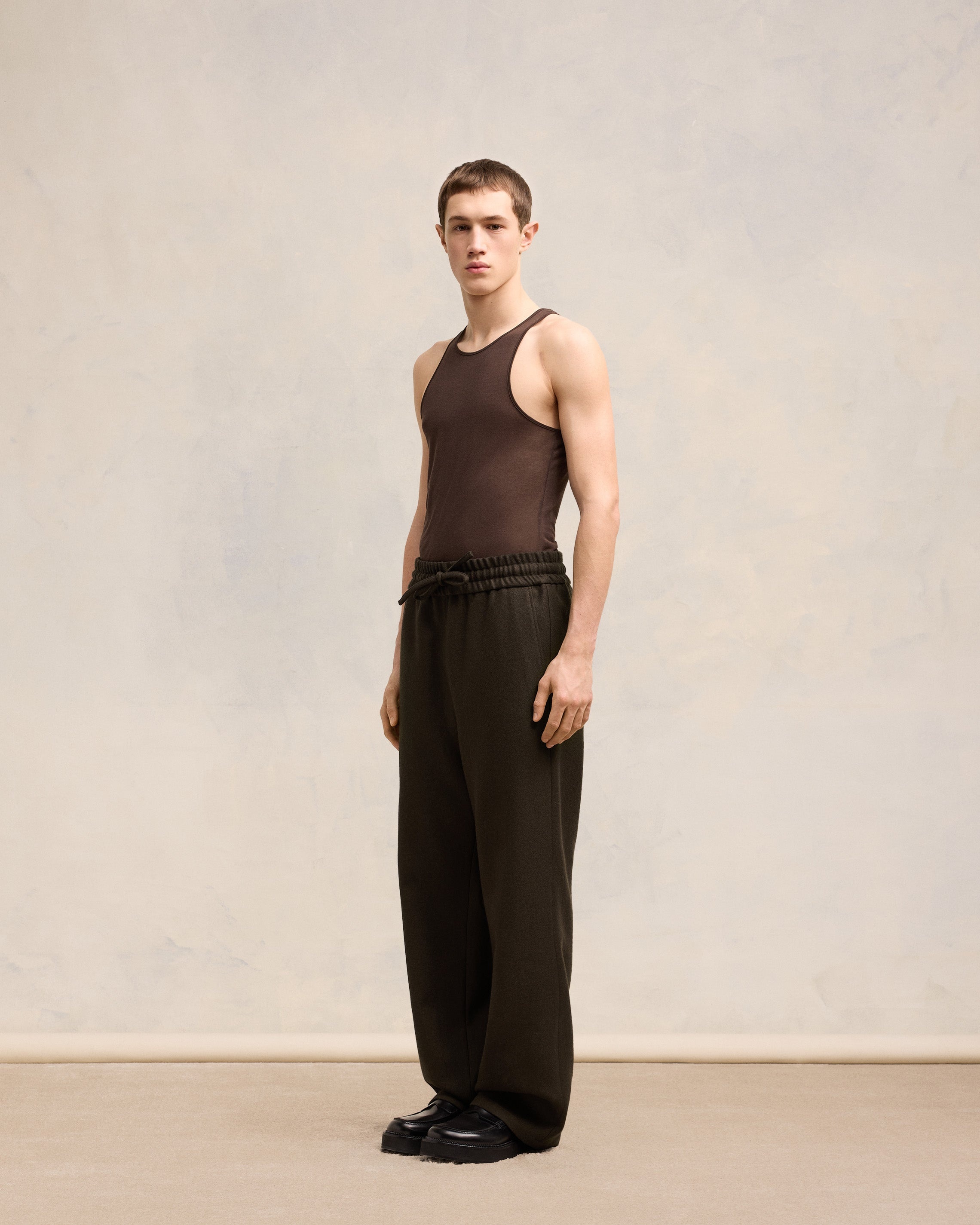 WIDE ELASTICATED WAIST TROUSERS - 6