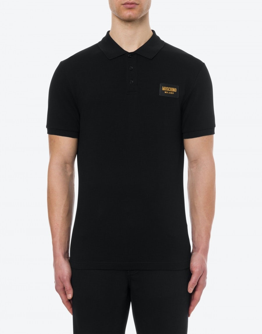 MOSCHINO LABEL PIQUET POLO-SHIRT - 2