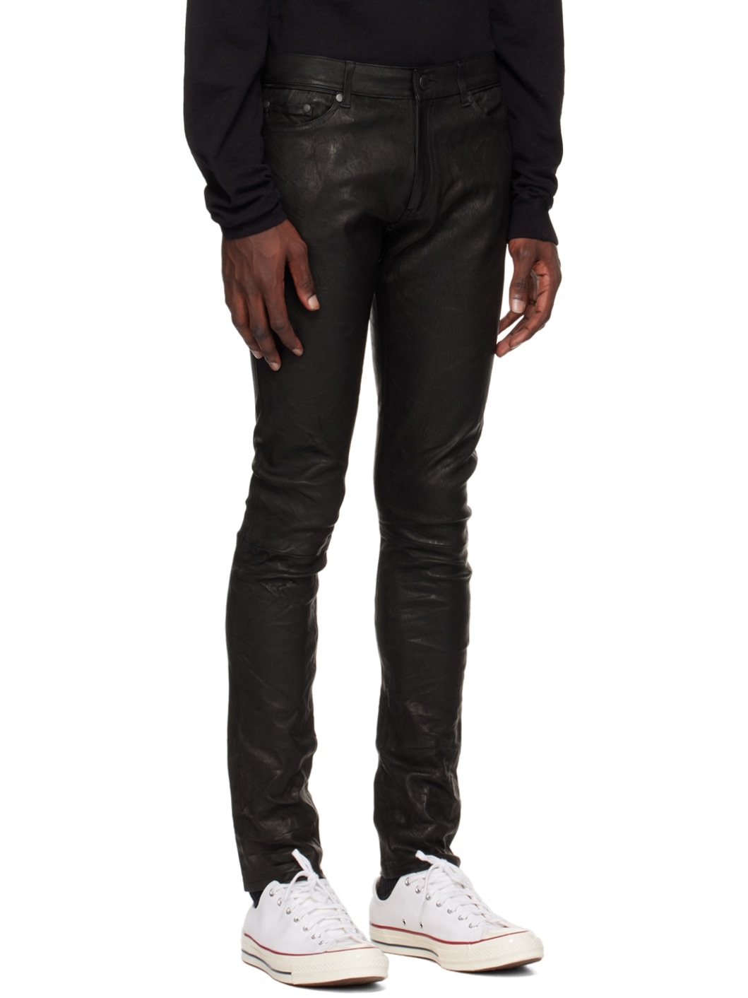Black Cast 2 Leather Pants - 2