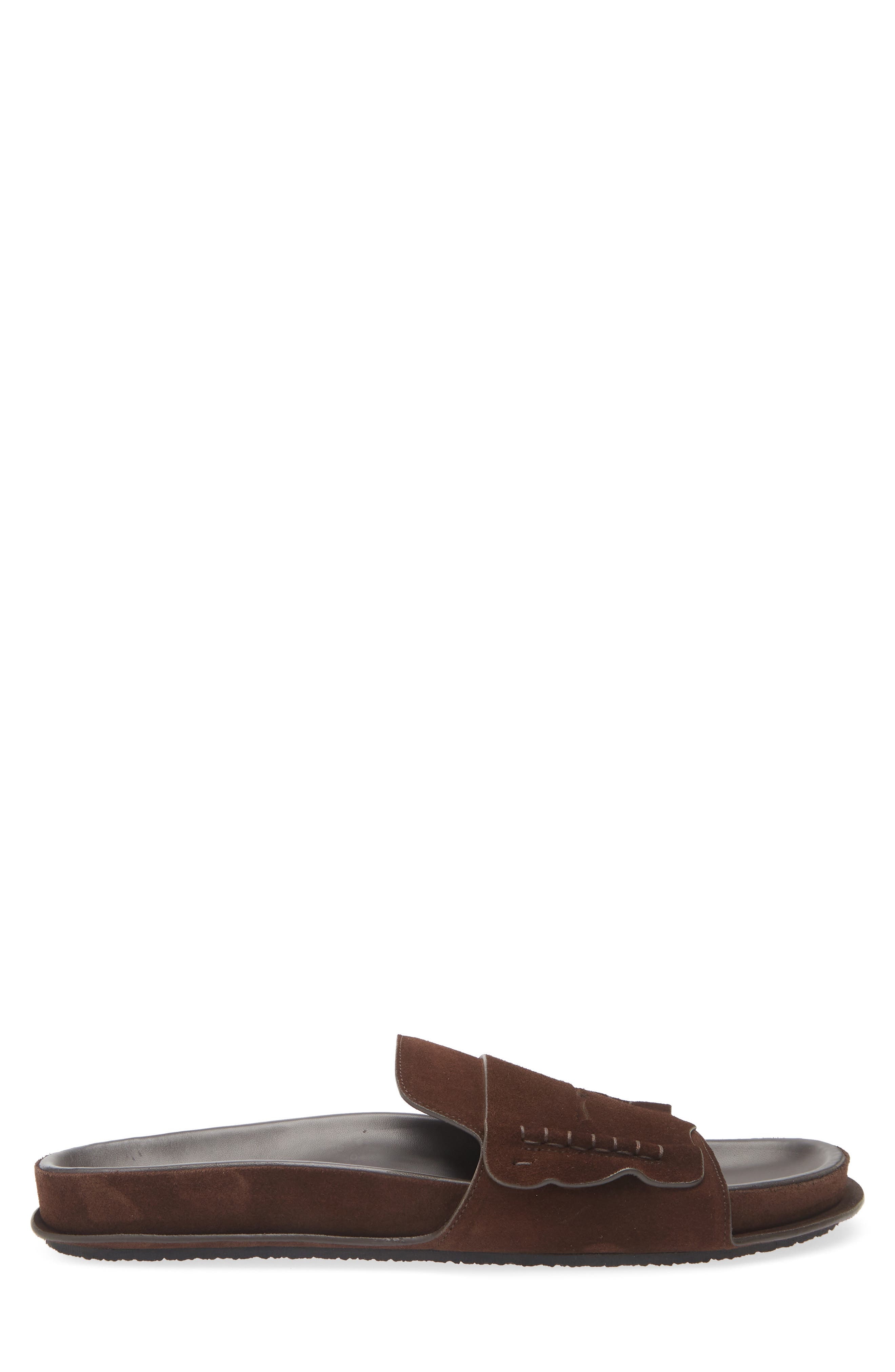 Jacquemus Les Sandales Mocassin Slide Sandal in Dark Brown 880 at Nordstrom - 3