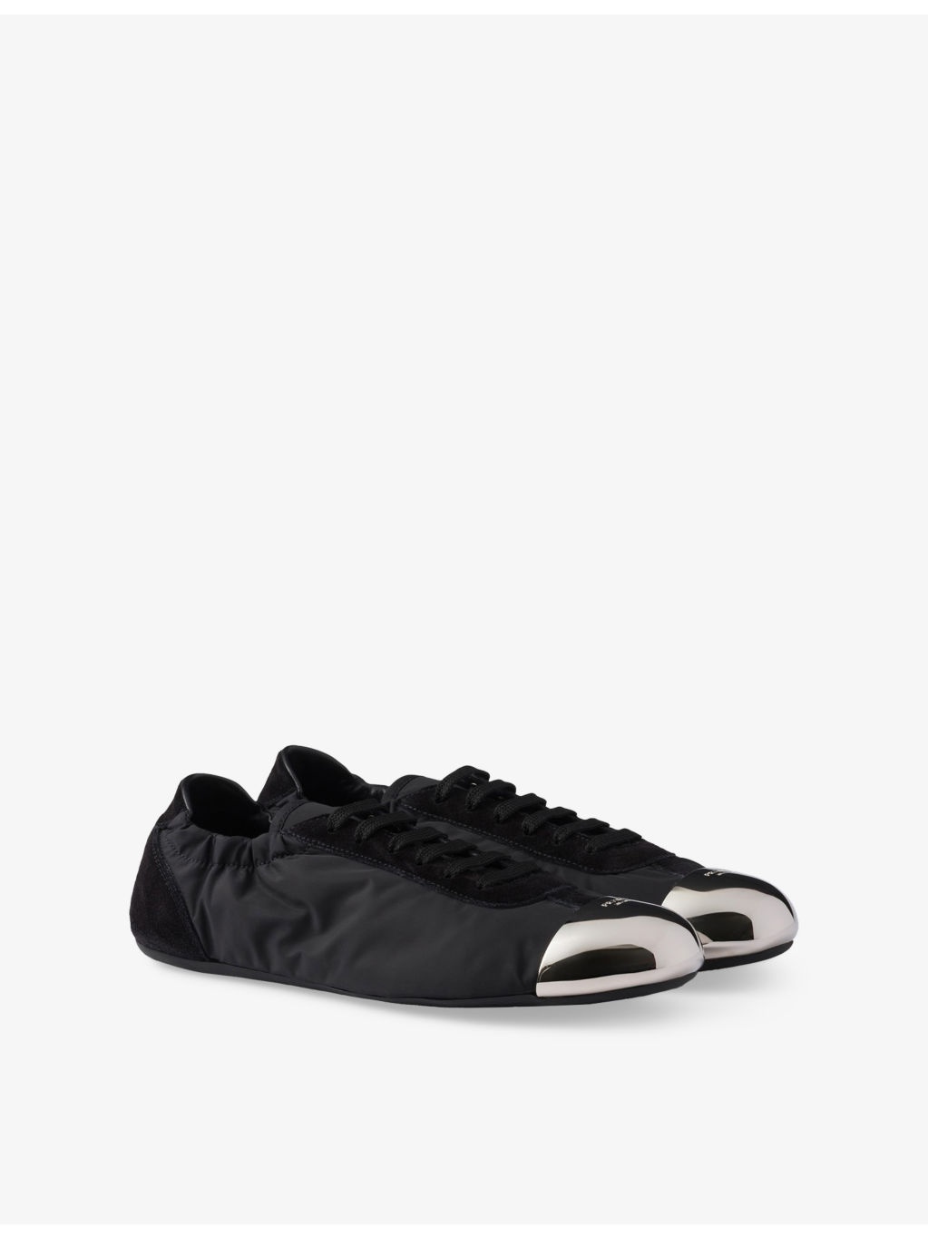 Collapse Re-Nylon Shell and Suede Low-Top Trainers - 3