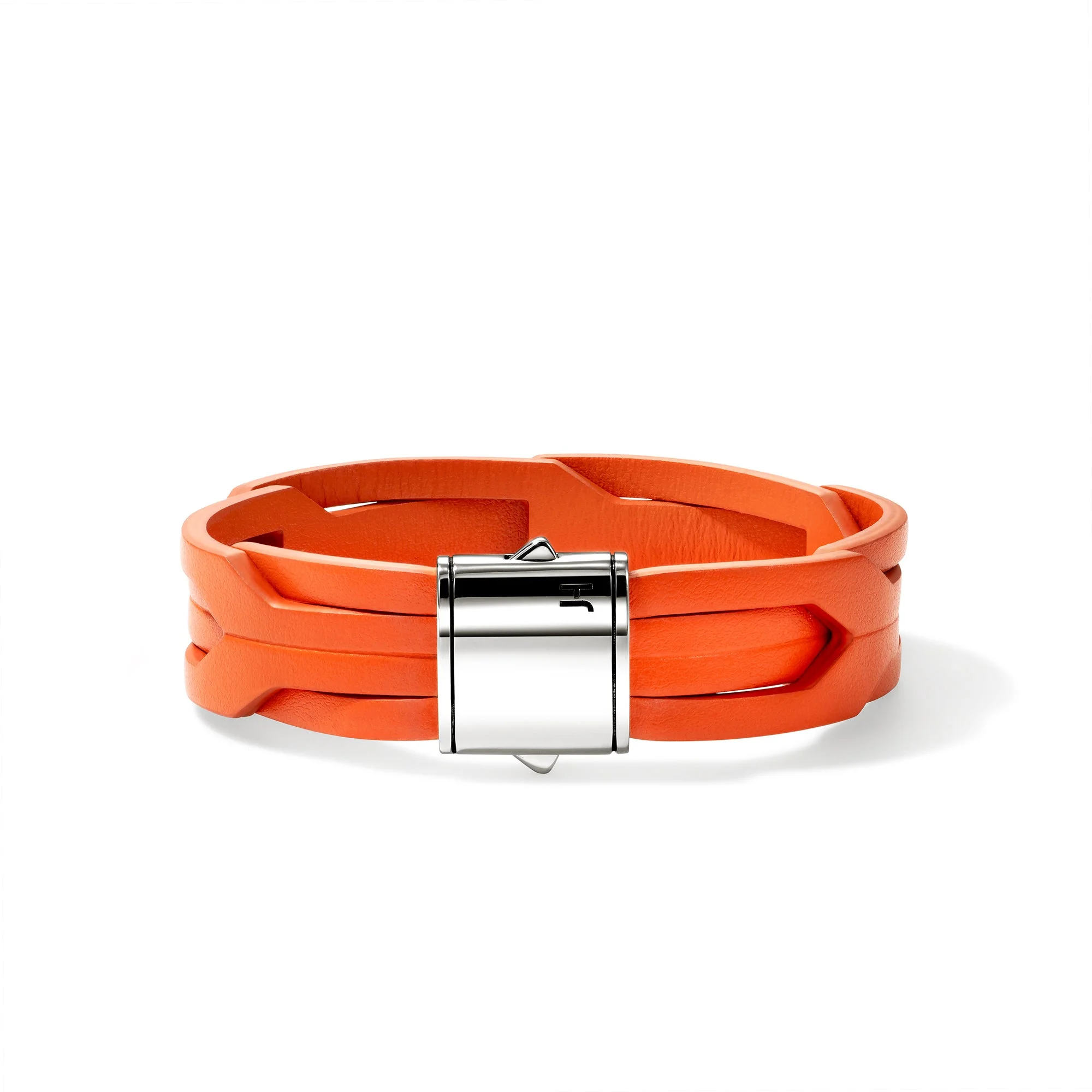 Icon 50 Bracelet, Sterling Silver, Leather - 1
