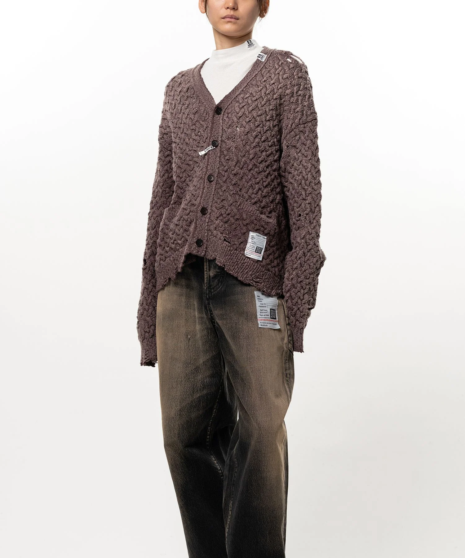 Sun Faded Like Knit Cardigan - 1
