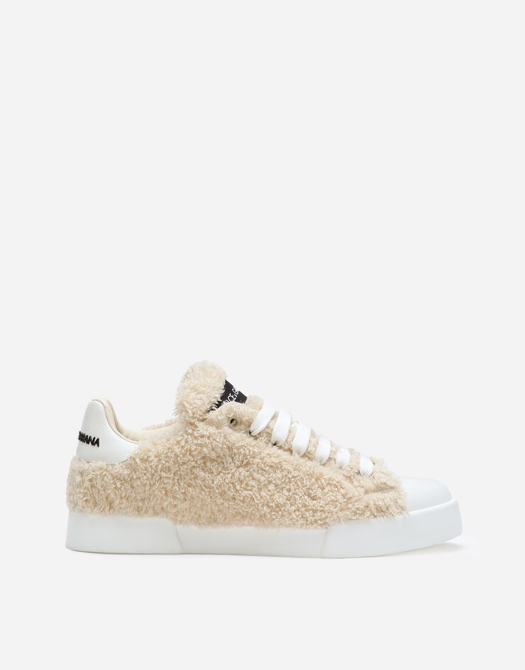 Faux fur Portofino sneakers - 1