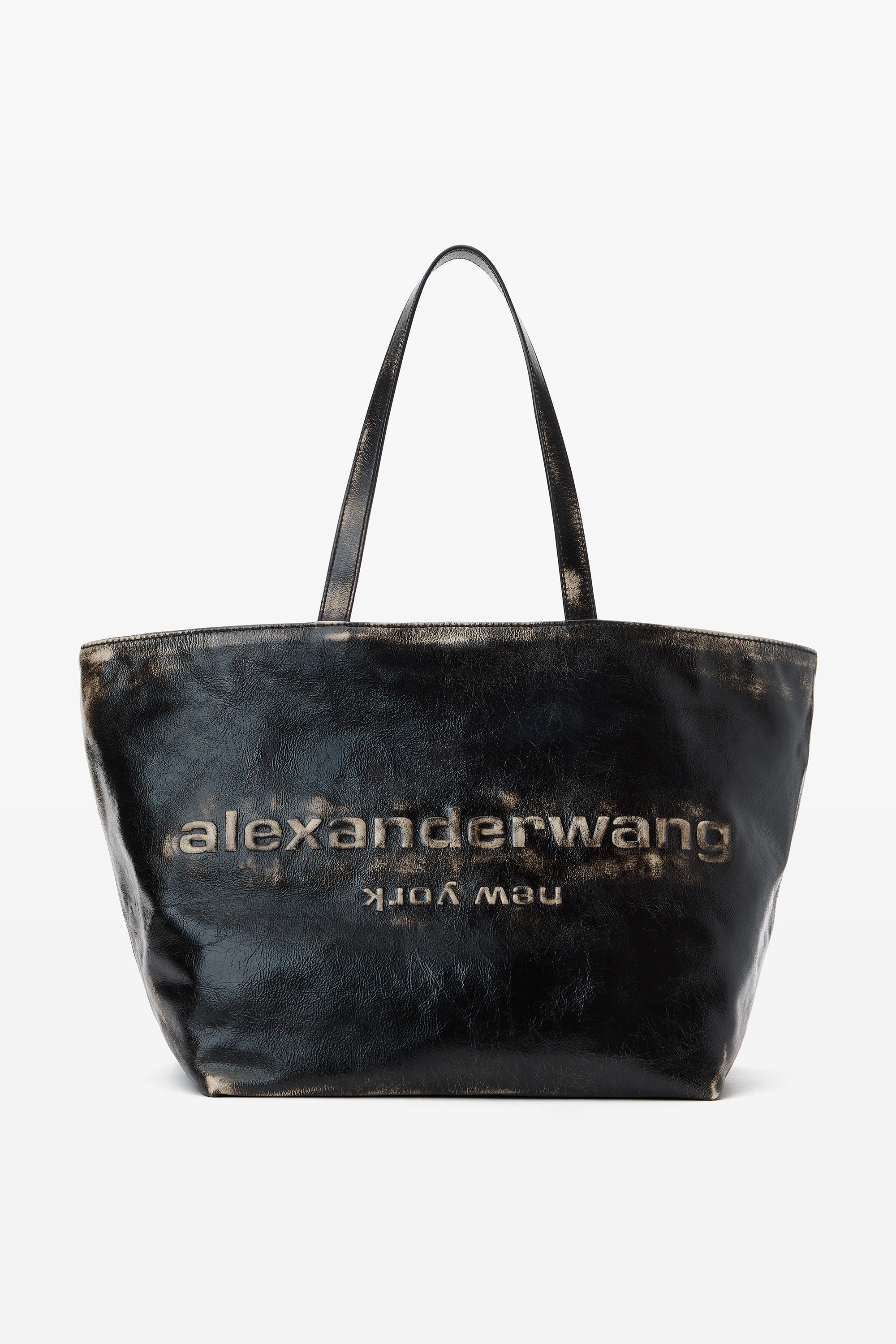 Alexander Wang punch tote bag in brushed-effect leather