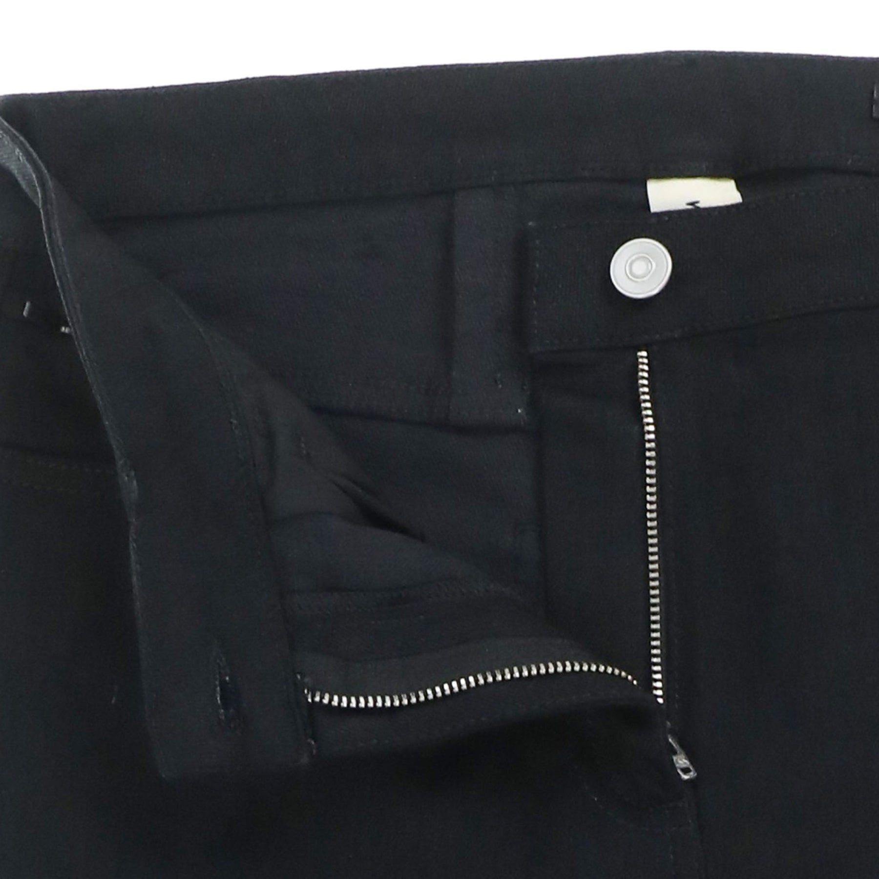 TRUE BLACK 6 POCKET JEAN WITH METAL BUCKLE / BLK - 3