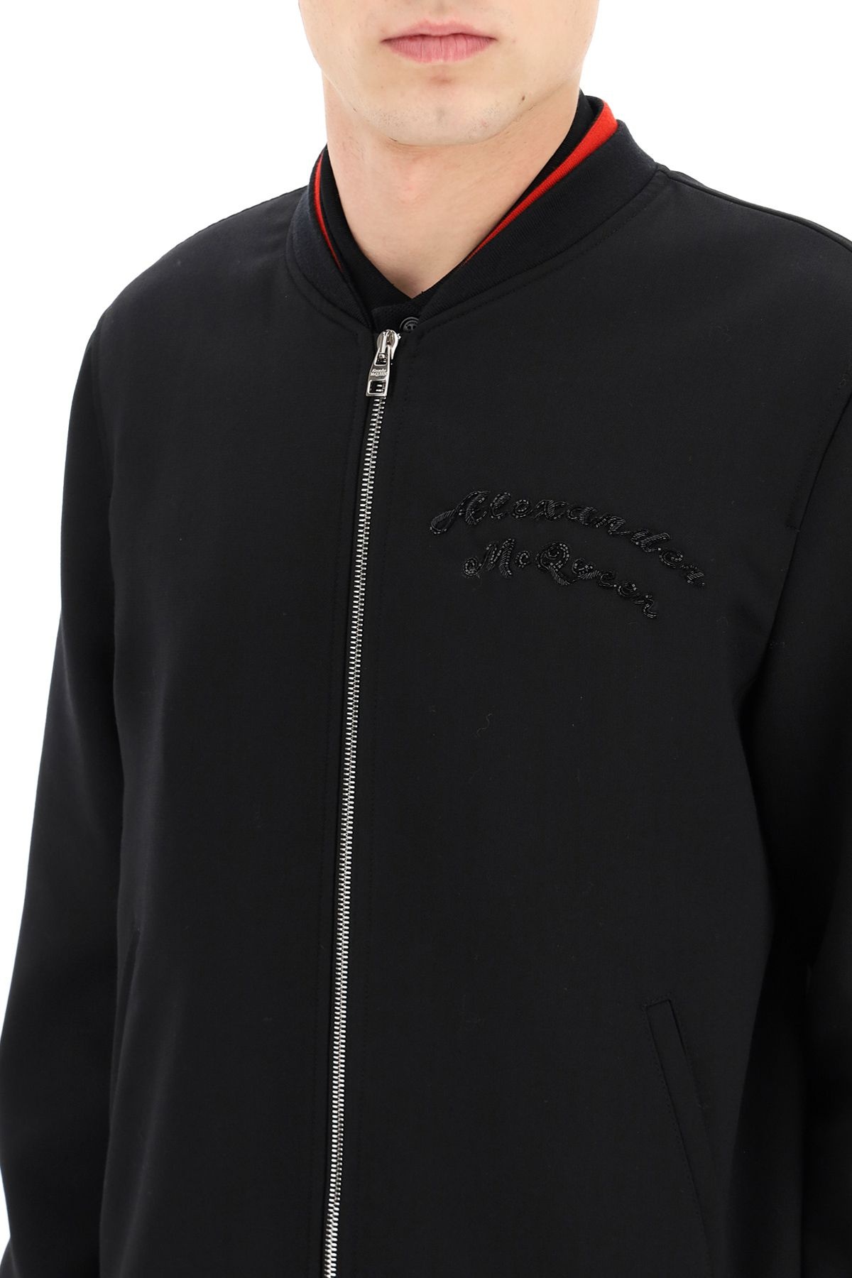 BOMBER JACKET WITH LOGO EMBROIDERY - 5