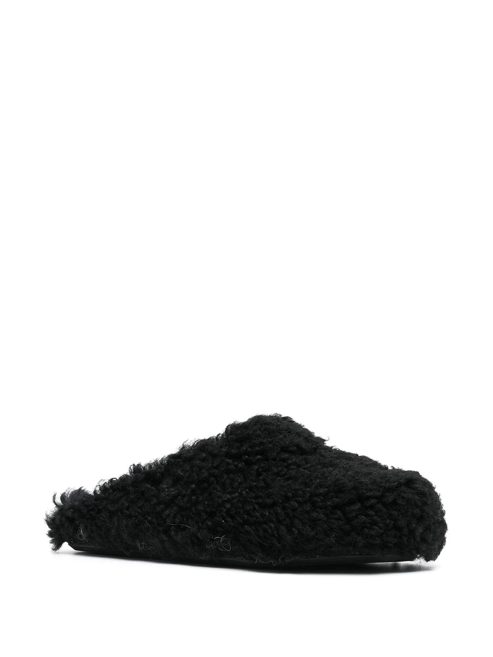 shearling slip-on mules - 2