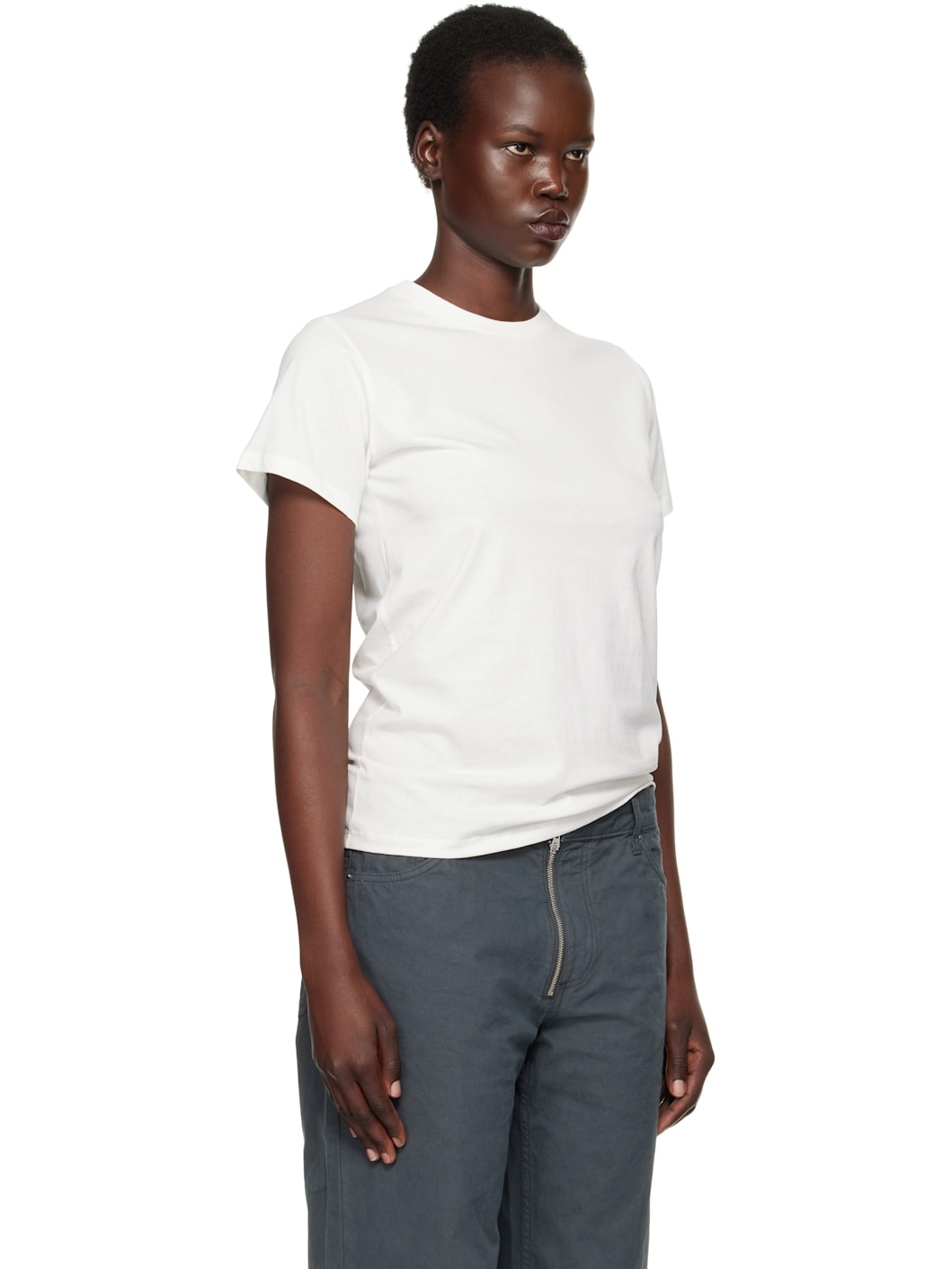 White Regenerative Cotton T-shirt - 2