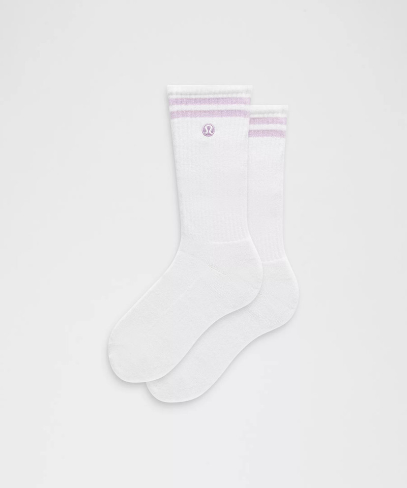 Unisex Daily Essential Crew Socks *Stripe 1
