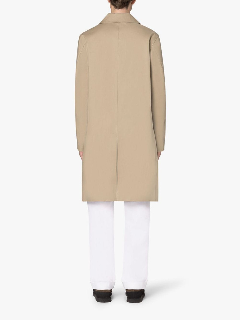 TARTAN OXFORD FAWN BONDED COTTON 3/4 COAT 3