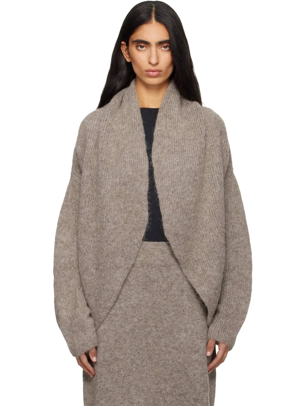 Gray Knot Cardigan - 1