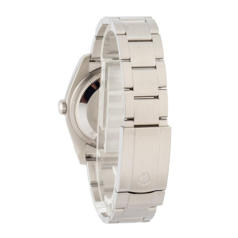 Pre-owned Rolex Oyster Perpetual 116000 Red Grape Dial - 3