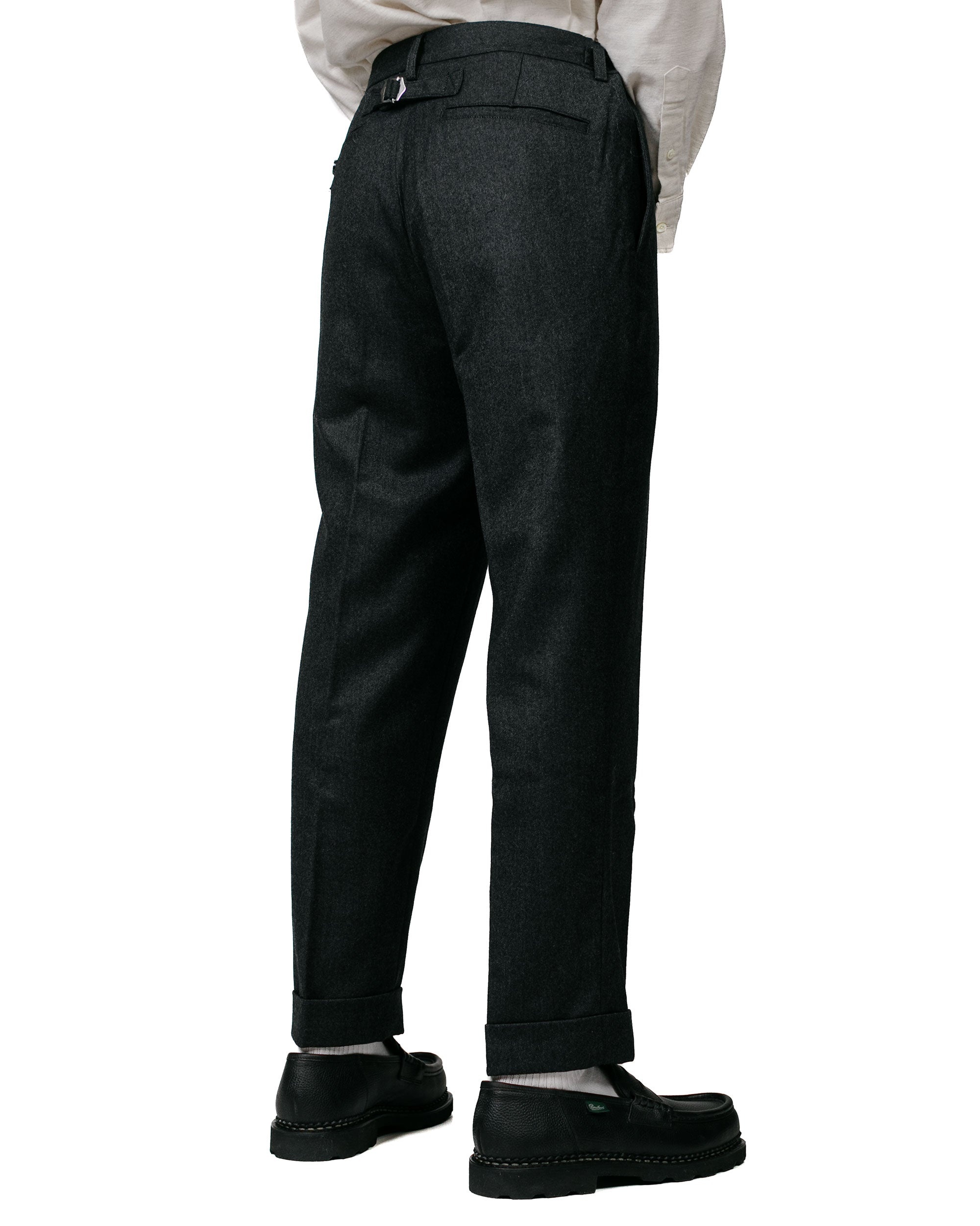 Ivy Trousers Ankle-Cut Flannel Charcoal Grey - 3