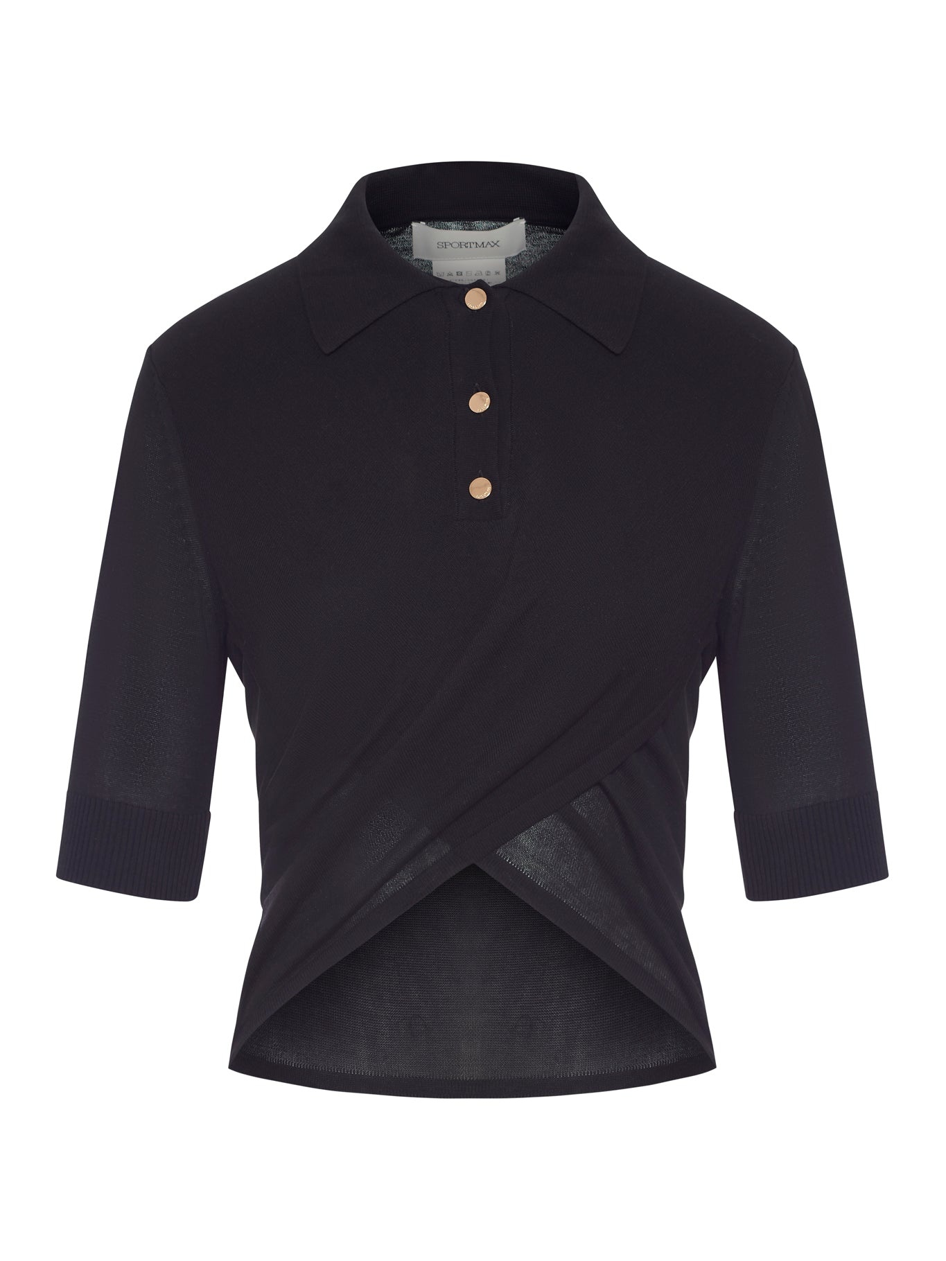 Sportmax CROP POLO WITH CROSSOVER | suitnegozi | REVERSIBLE