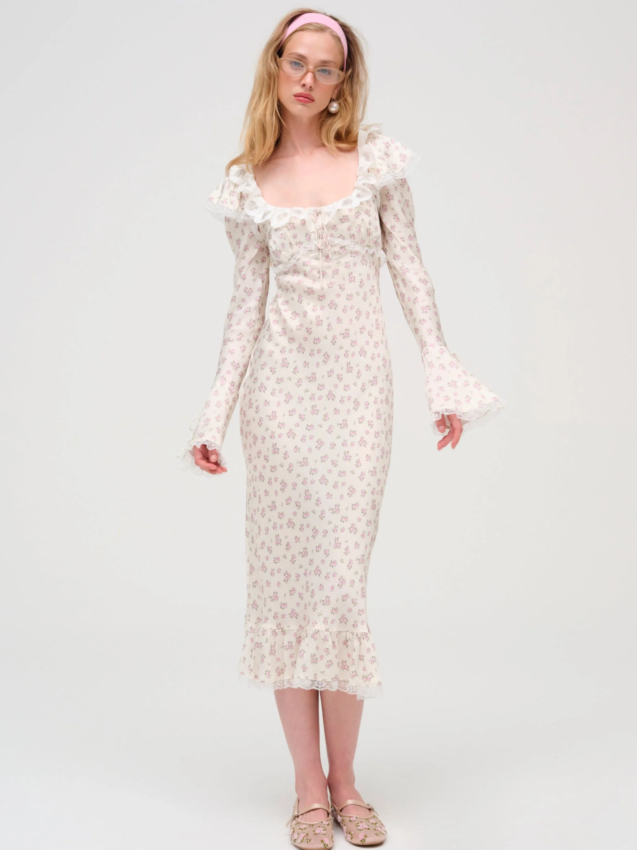 Pastel Fields Midi Dress - 1