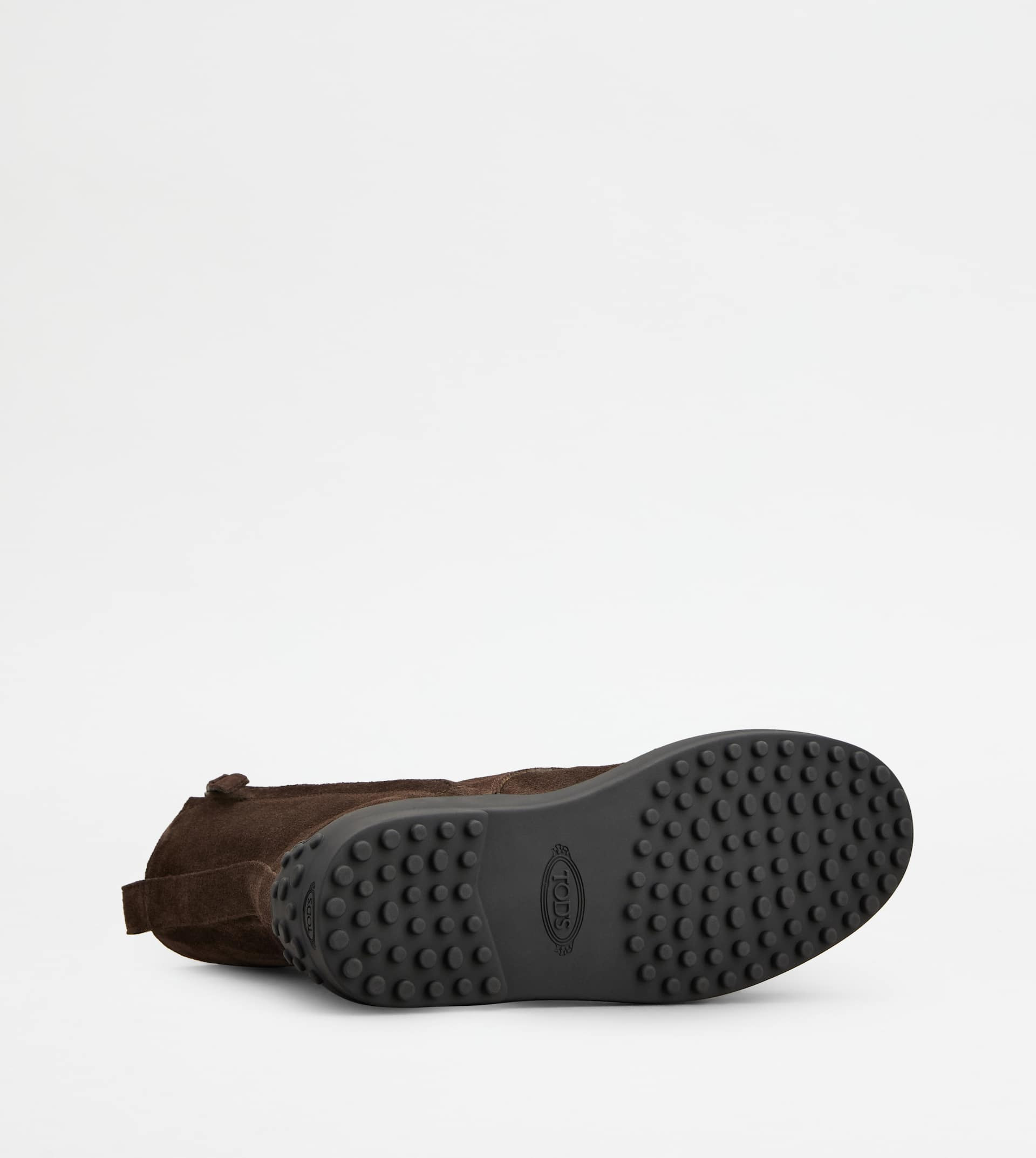 WINTER GOMMINO ANKLE BOOTS IN SUEDE - BROWN - 4