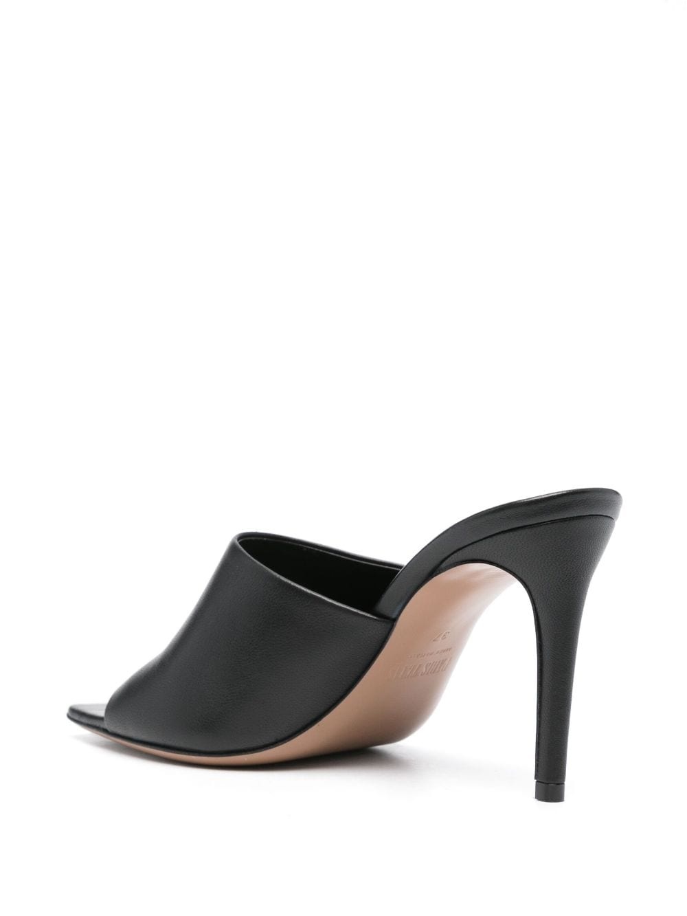 95mm leather mules - 3