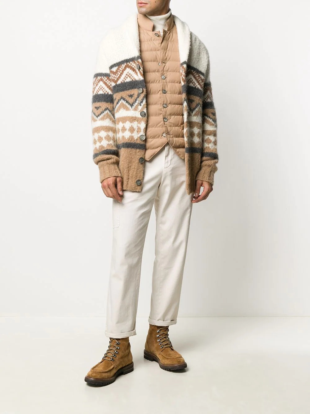 shawl-collar cardigan - 2