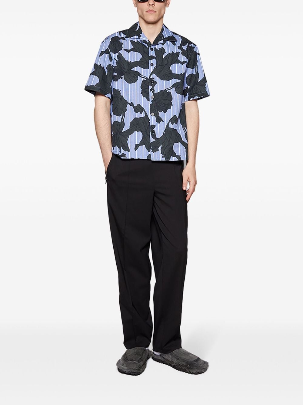 Bold flowers-print shirt - 2