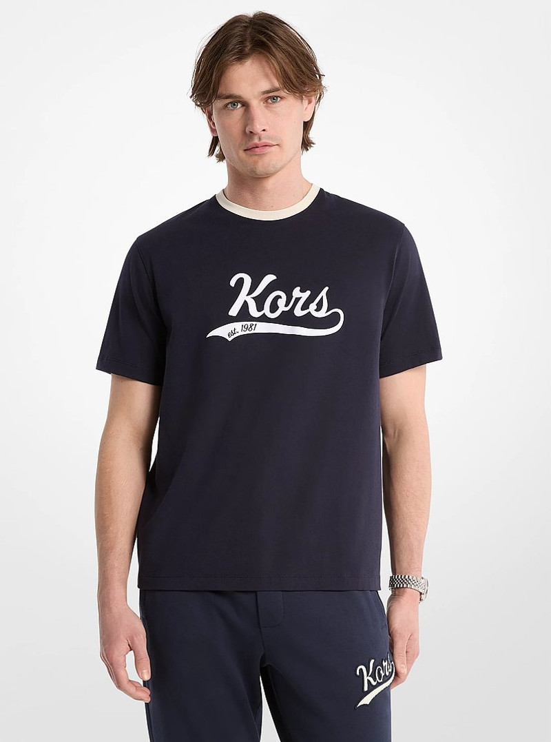 KORS Varsity Cotton Jersey T-Shirt 1