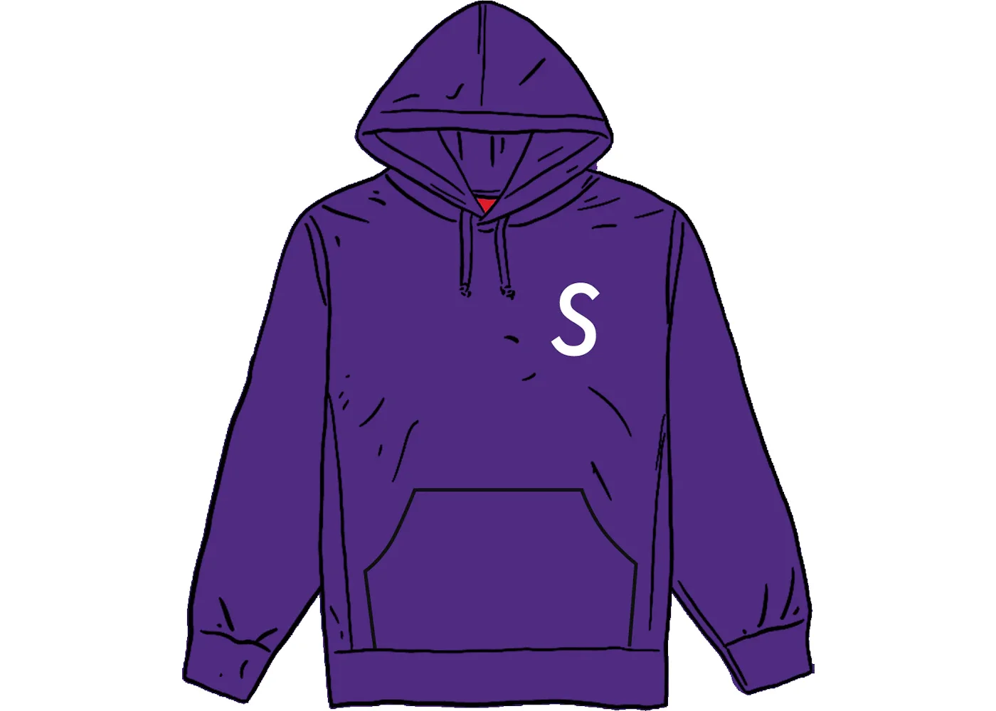 Supreme Swarovski S Logo Hooded Sweatshirt Purple - 1