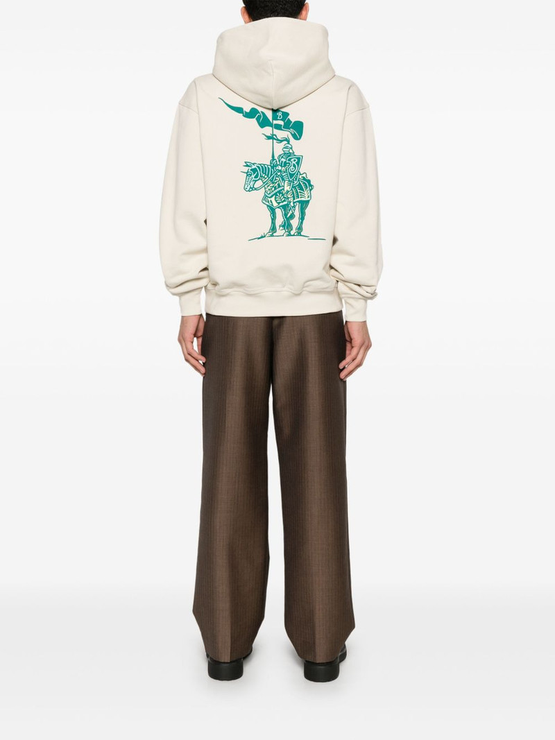 Burberry B shield logo-print hoodie outlook