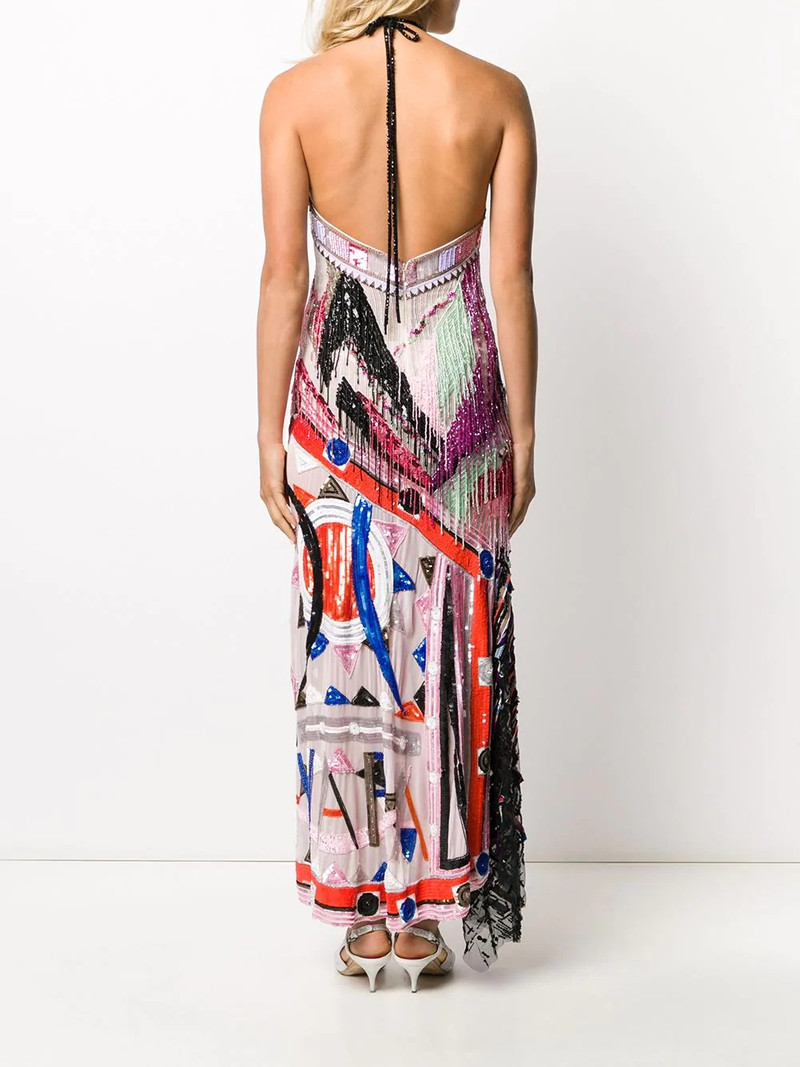 fringed Vivara long dress 4