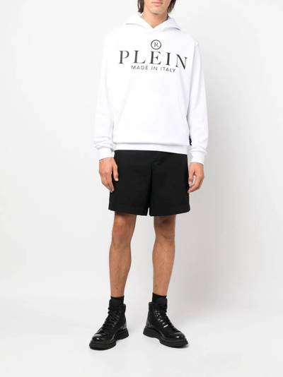 PHILIPP PLEIN logo-print pullover hoodie outlook