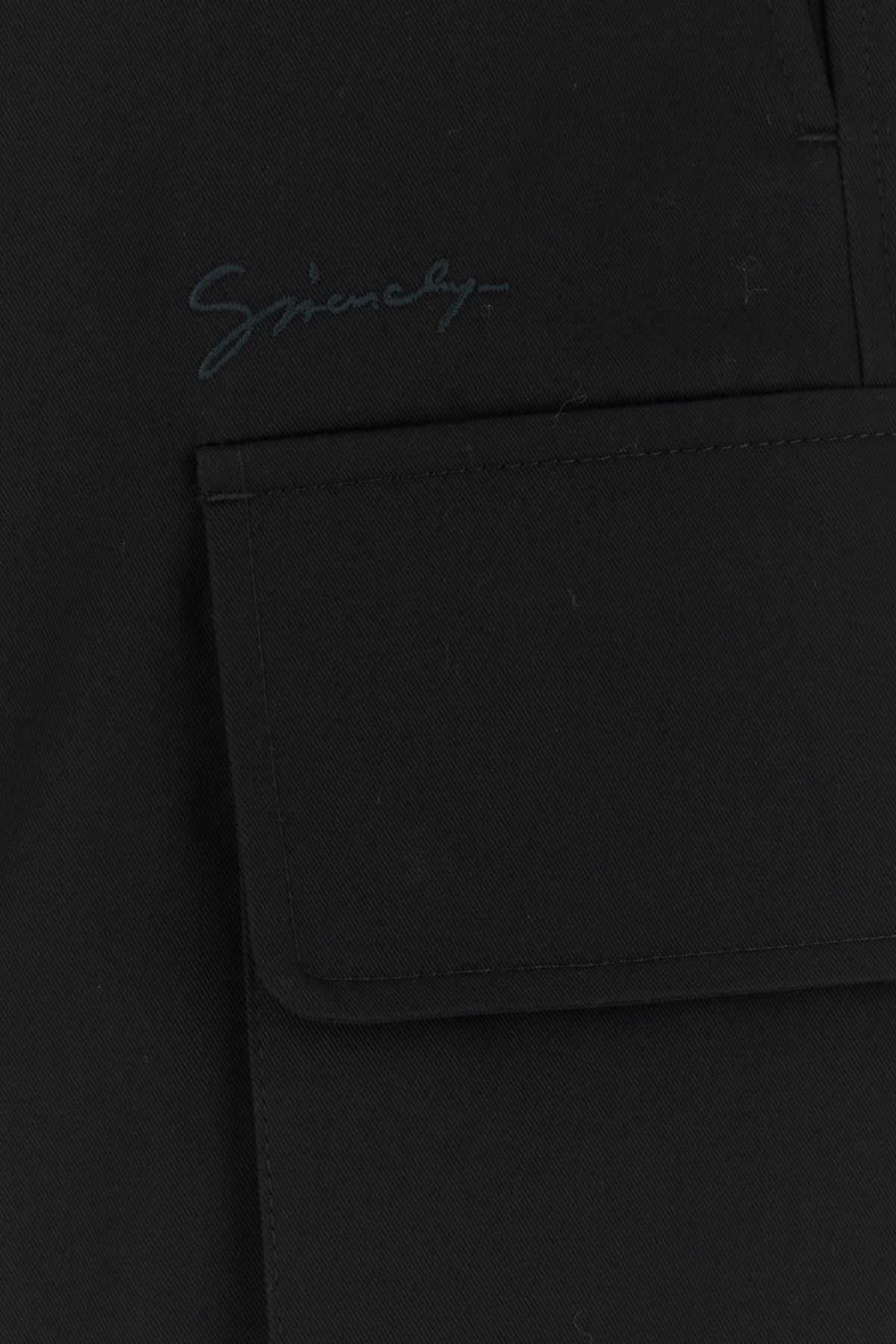 Black cotton cargo pant - 3