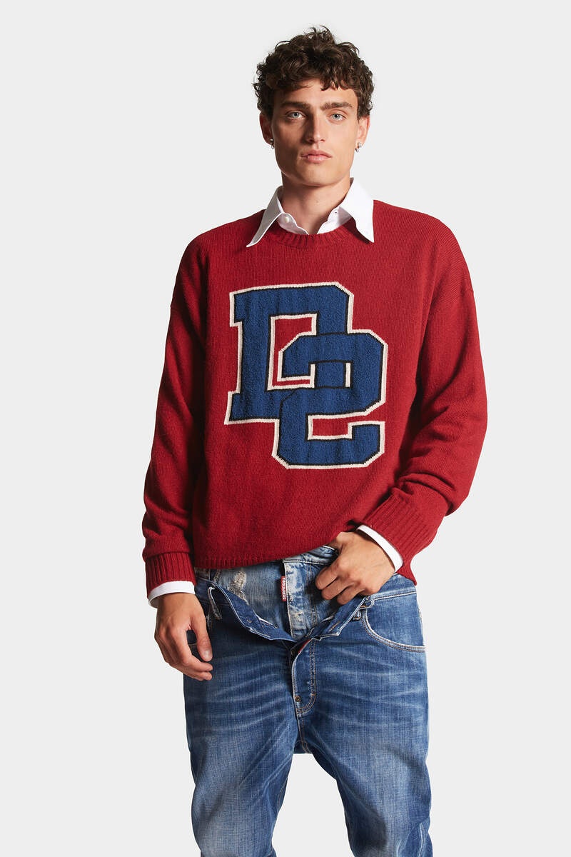 D2 KNIT CREWNECK PULLOVER - 3