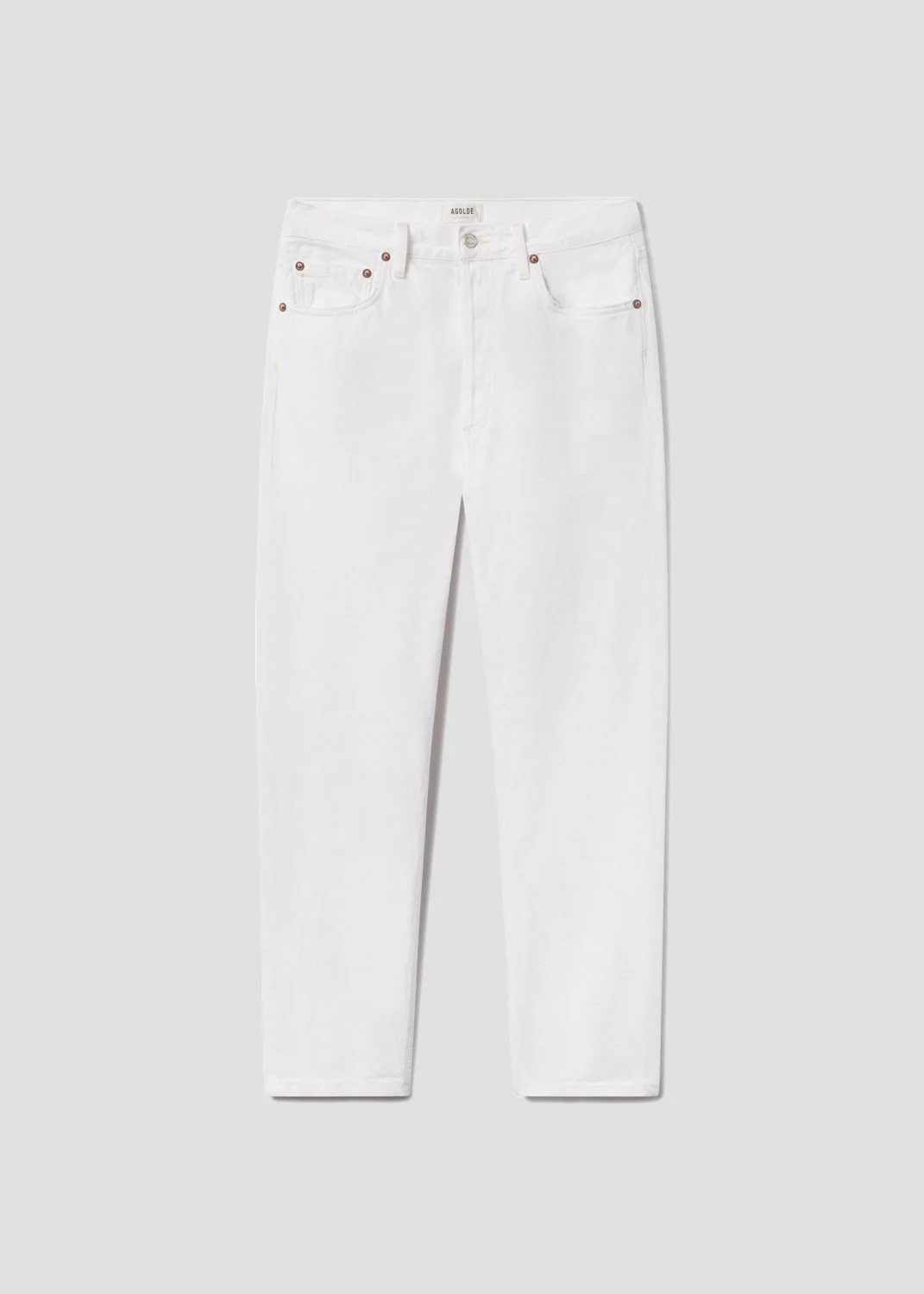 90'S PINCH WAIST CROP IN MARSHMALLOW - 1