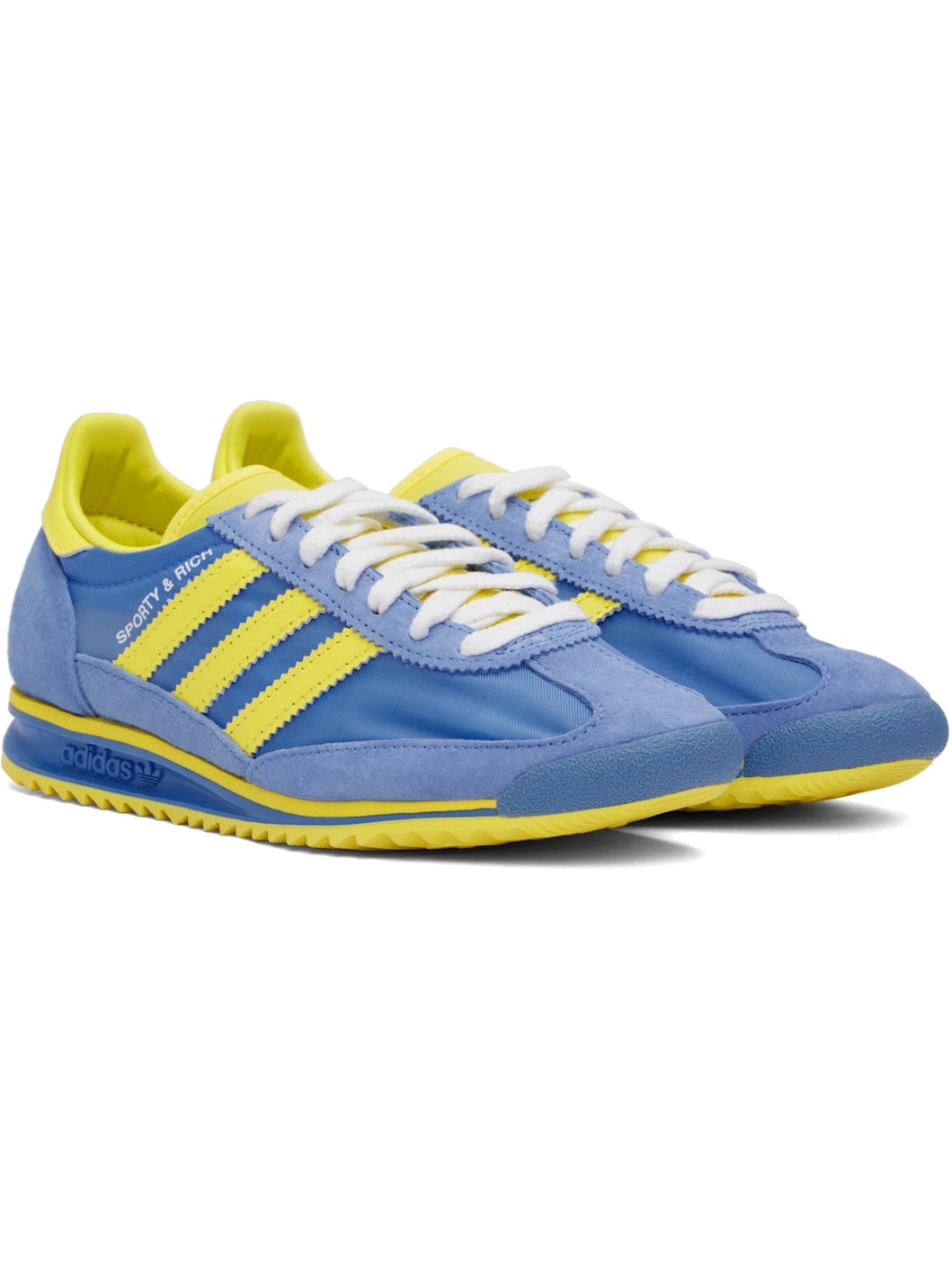 Yellow & Blue adidas Originals Edition SL72 Sneakers - 4