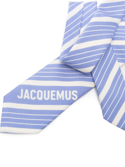 JACQUEMUS La Cravate striped tie outlook