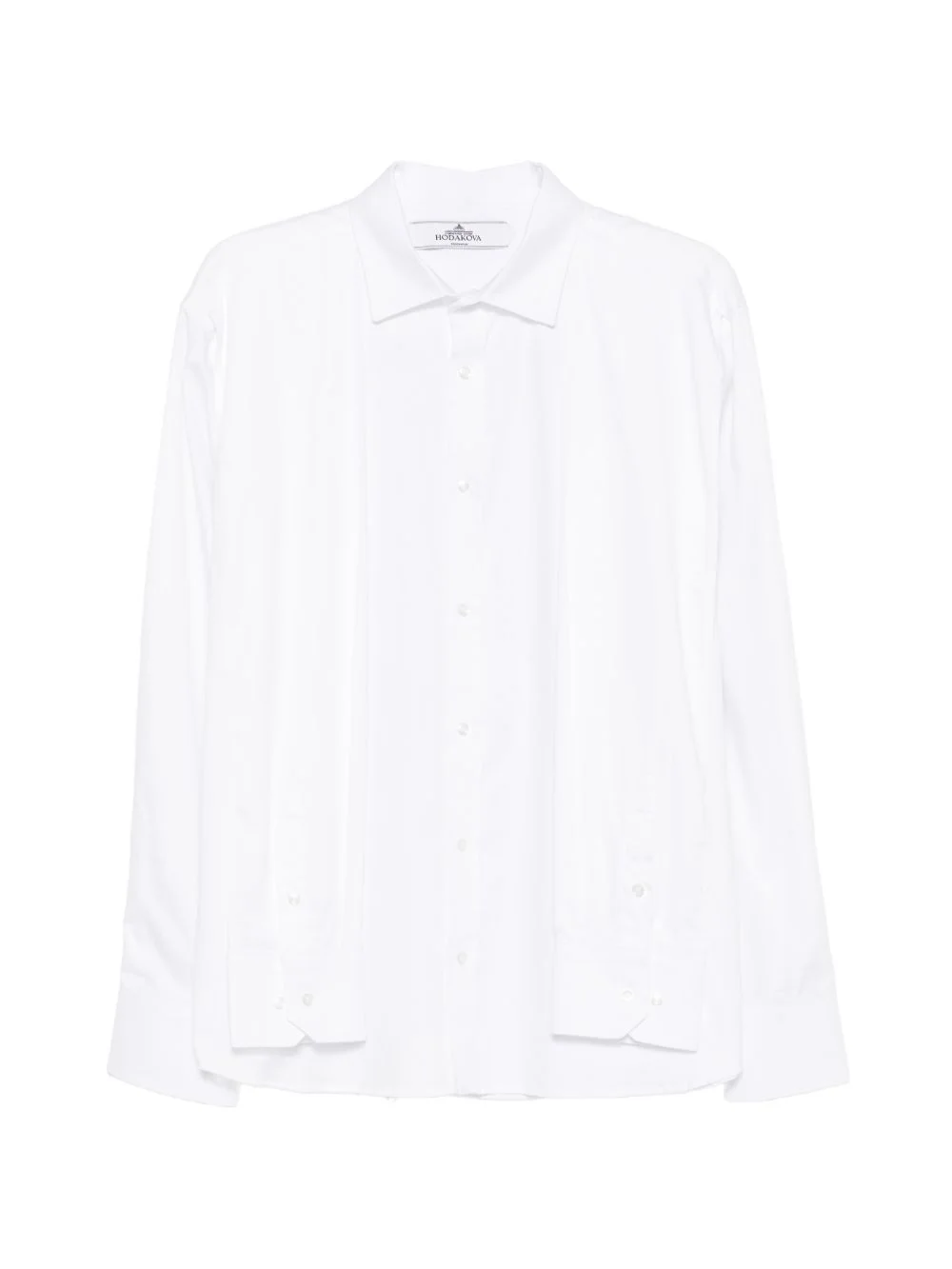 sleeve-overlay shirt - 1