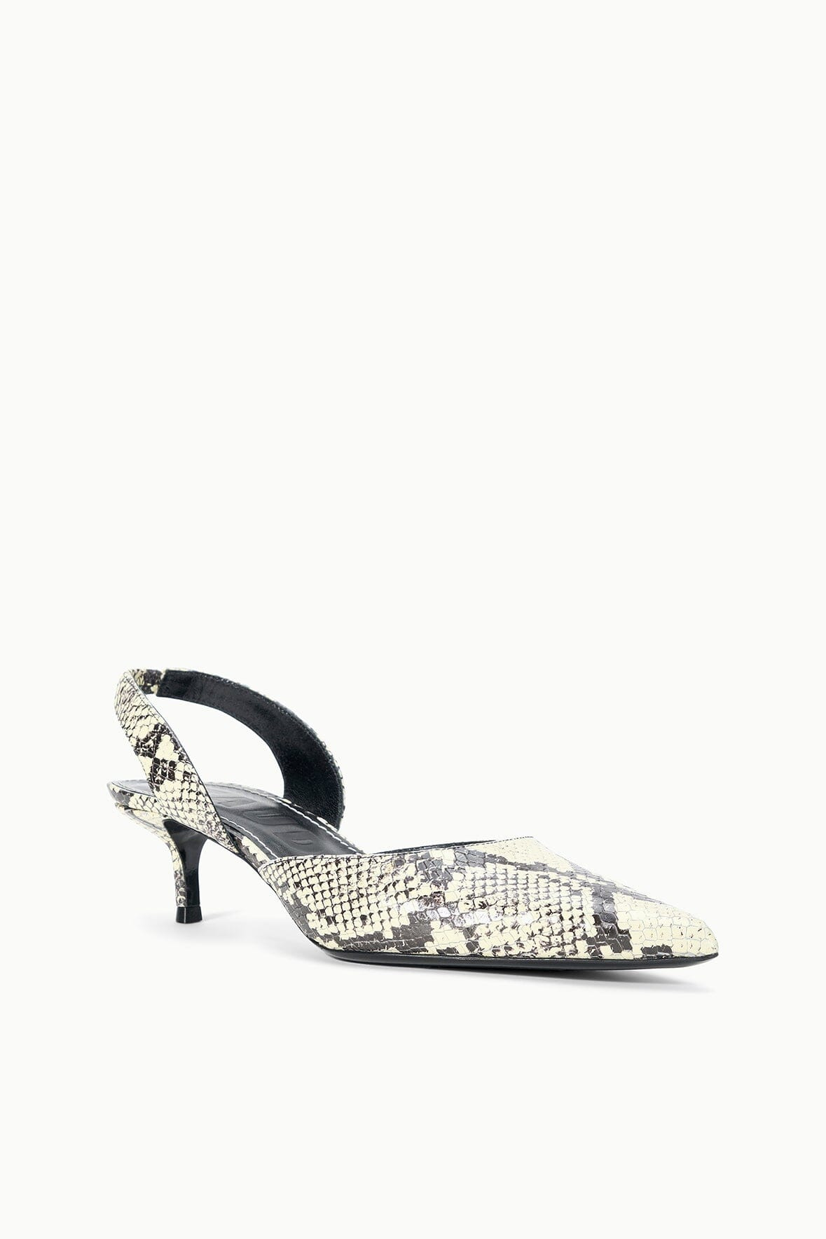 STAUD SEBASTIAN SLINGBACK WHITE SNAKE - 3