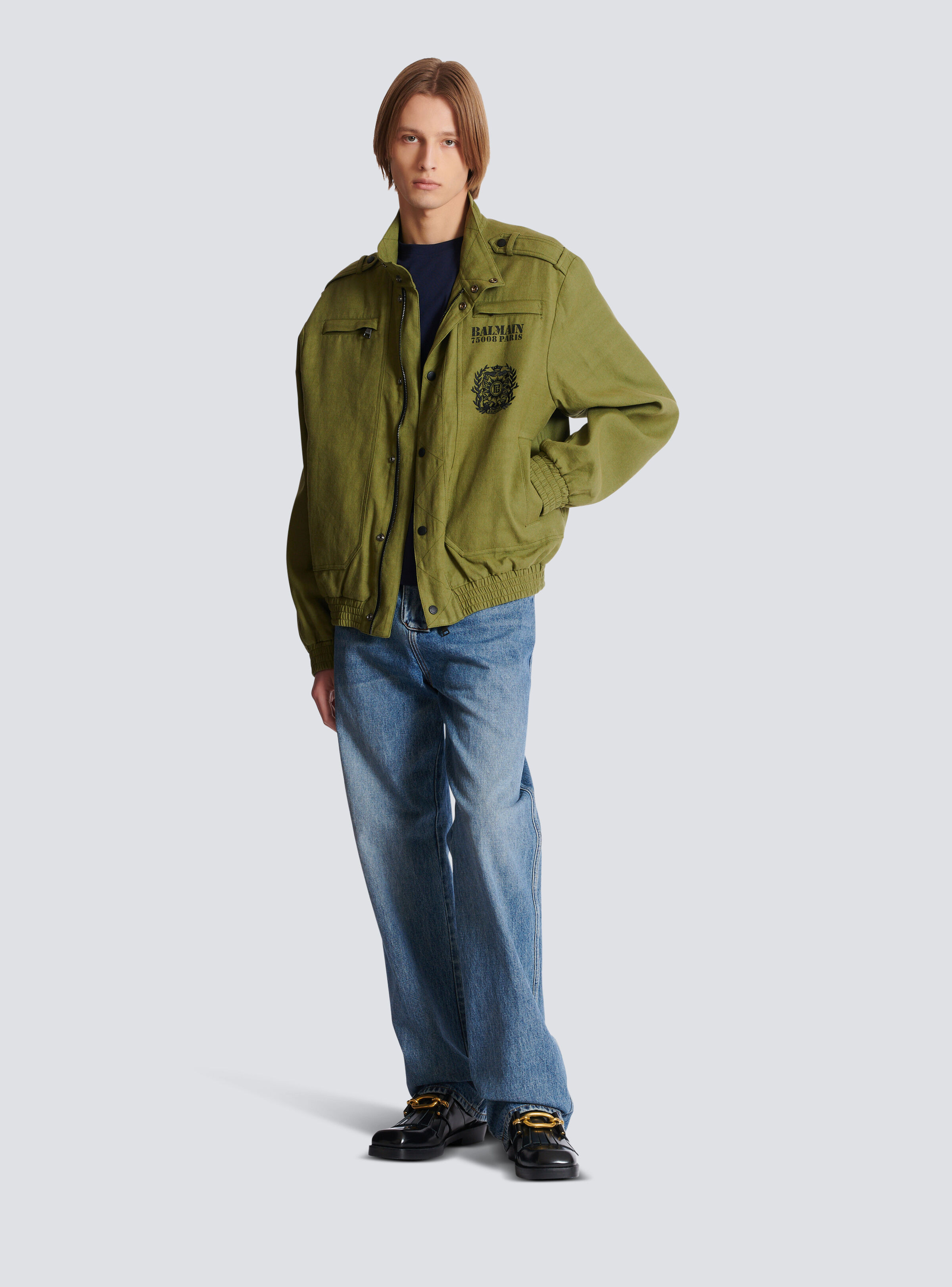 Cotton aviator-style jacket - 2