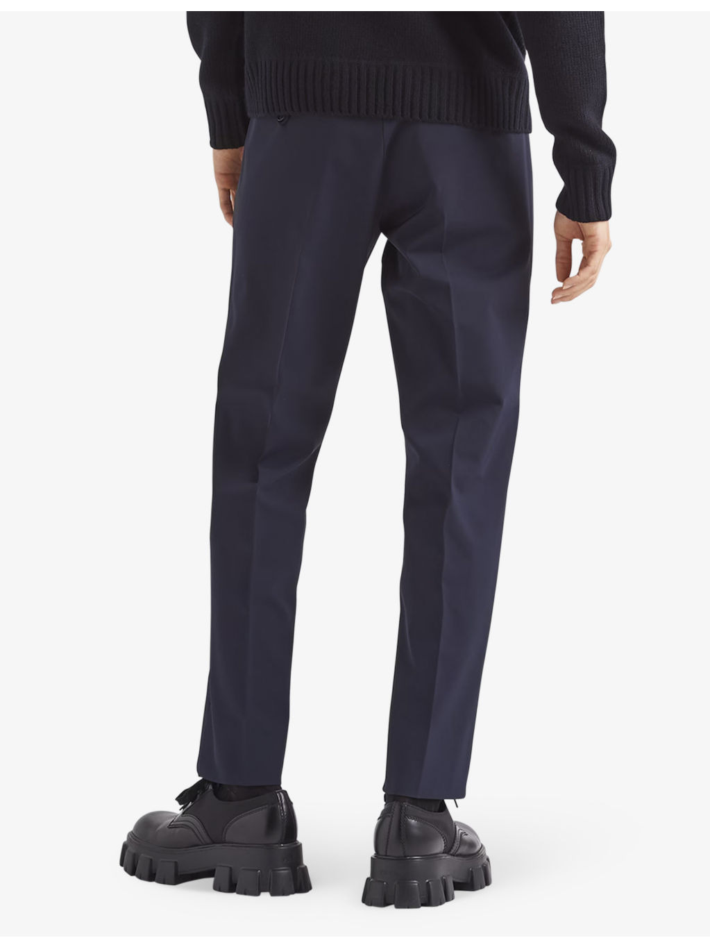 Slim-fit straight-leg woven trousers - 4