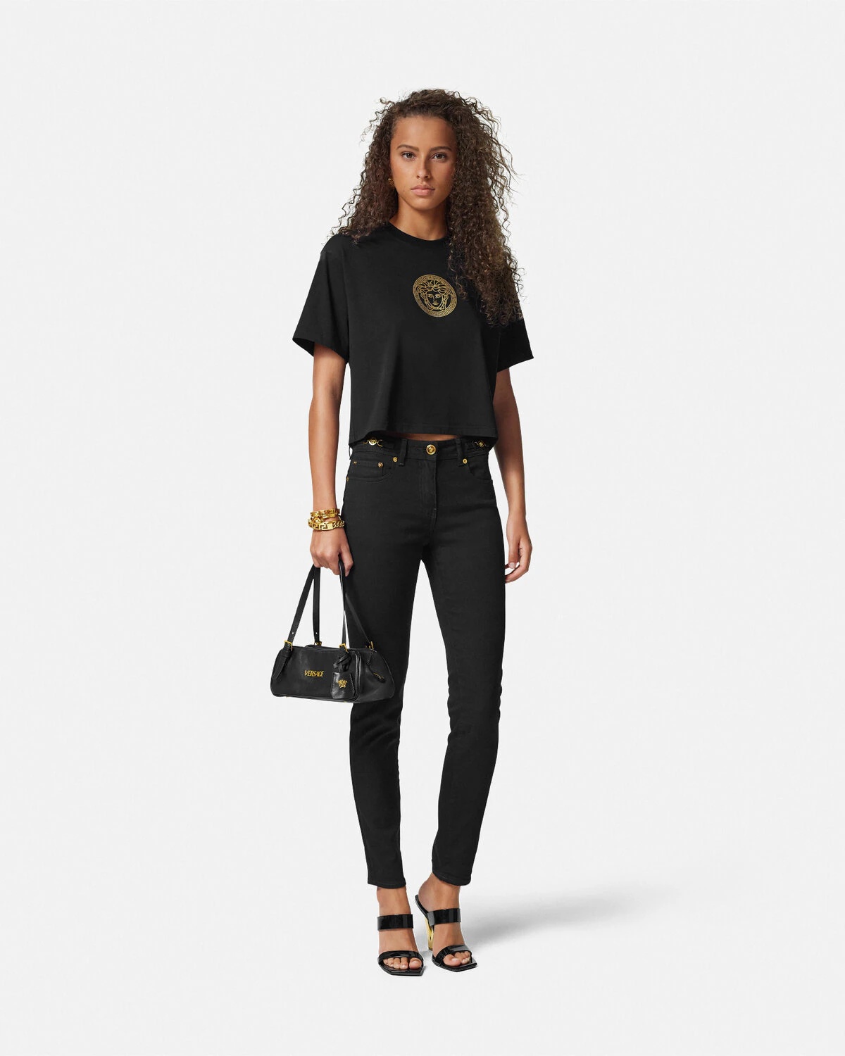 Versace Tag Bowling Shoulder Bag - 3