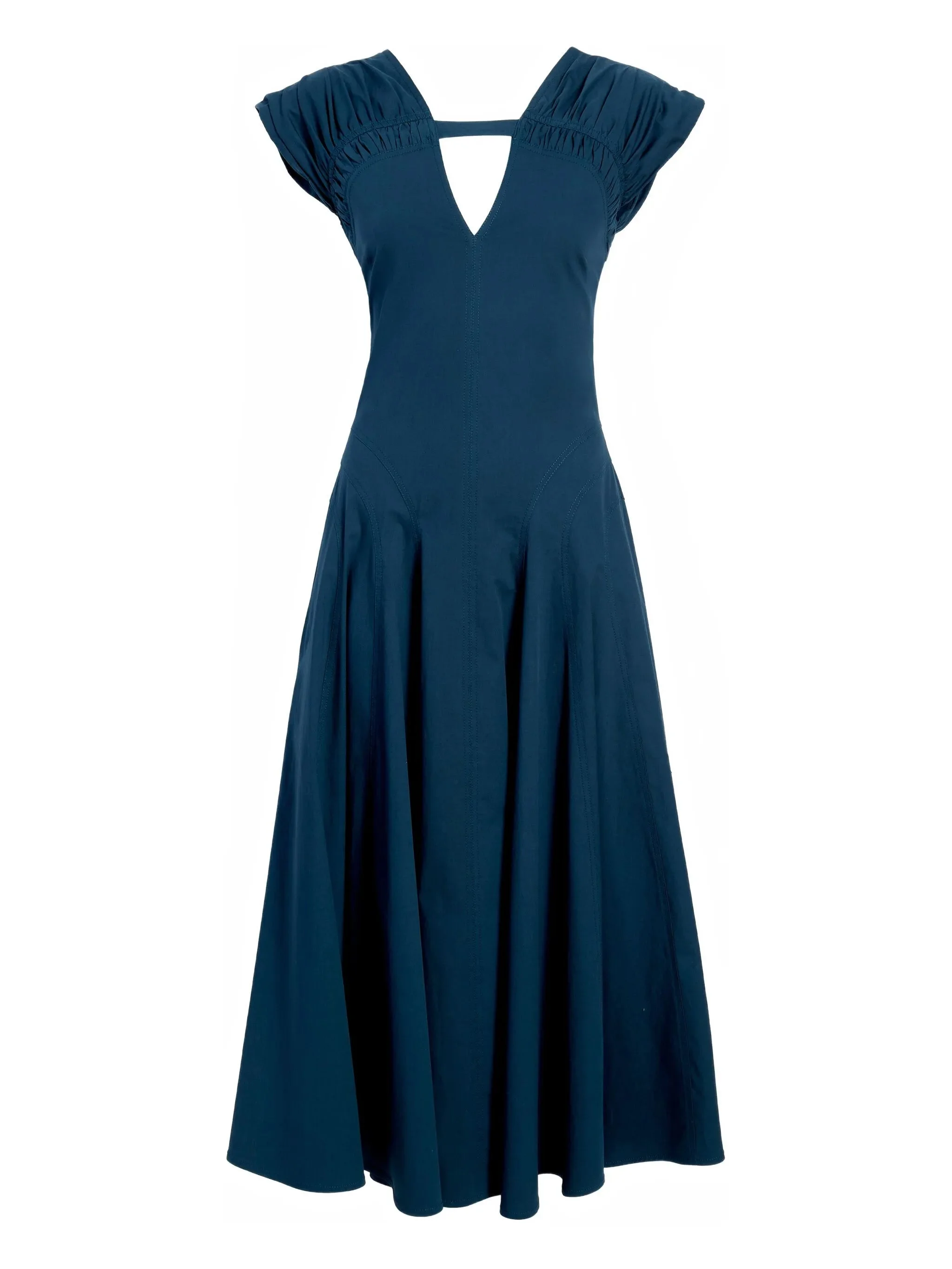 Manoela cut-out gathered midi dress - 1