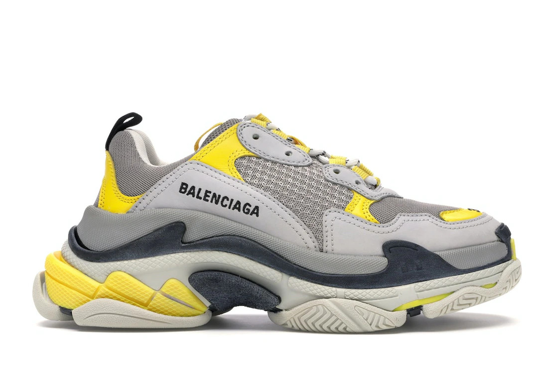 Balenciaga Triple S Grey Yellow (Women's) - 1