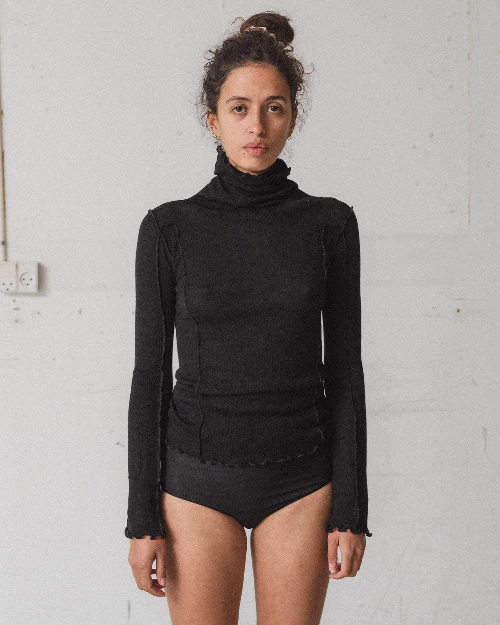 Omato Turtleneck - Fine Wool Rib - 1