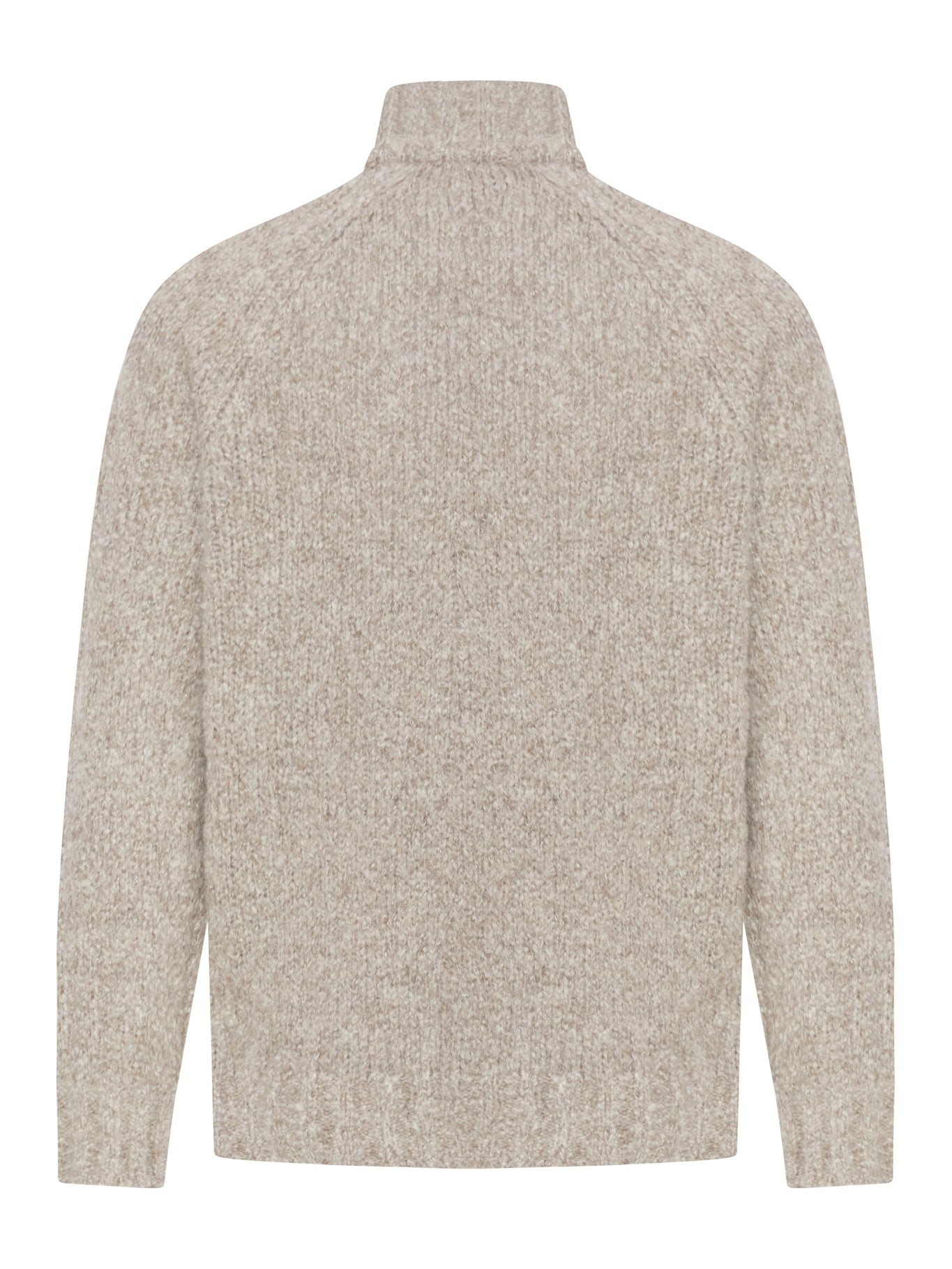 ZIP CARDIGAN IN MELANGE CASHMERE - 2