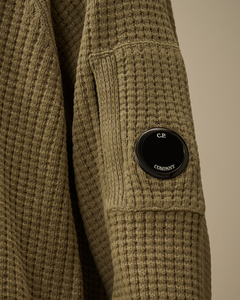 Cotton Chenille Crewneck Lens Sweater 5