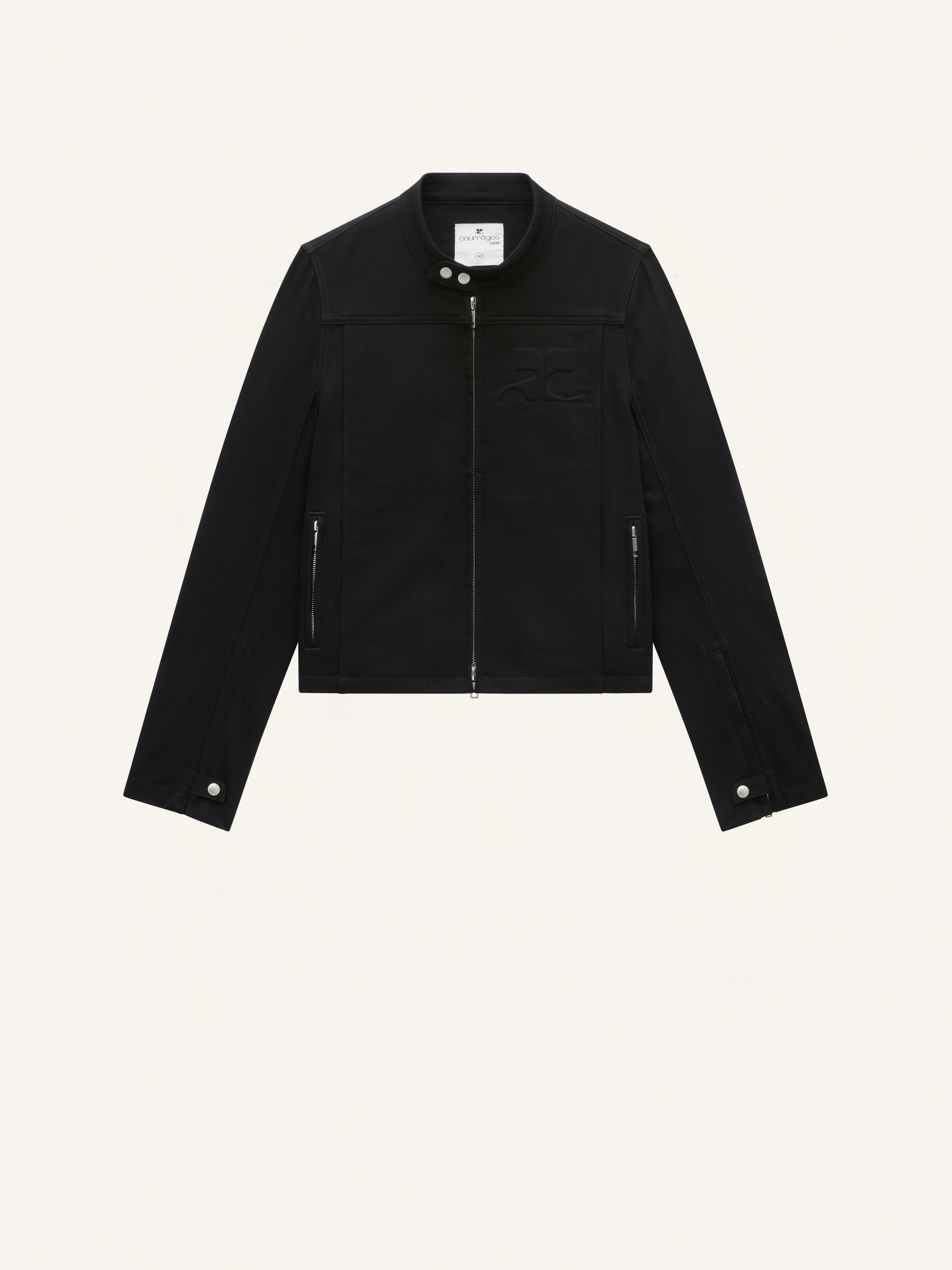 ICONIC DENIM BIKER JACKET - 1
