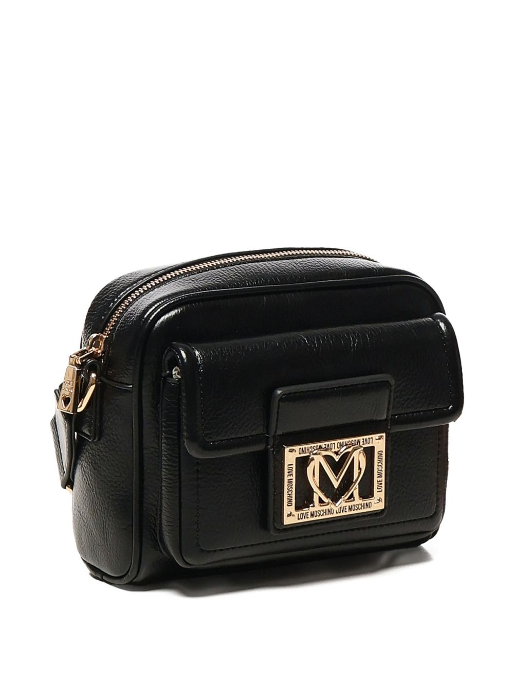 logo-plaque shoulder bag - 3