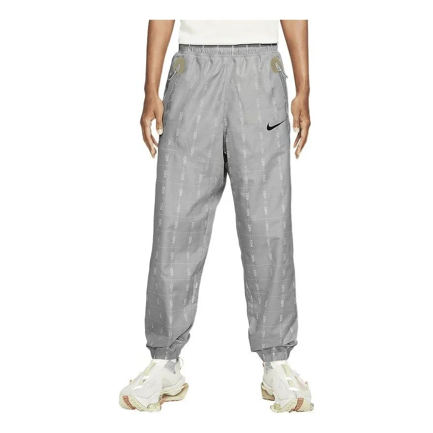 Nike ISPA Series Adjustable Drawstring Design Casual Breathable Sports Long Pants Large Gray CZ3189- - 1