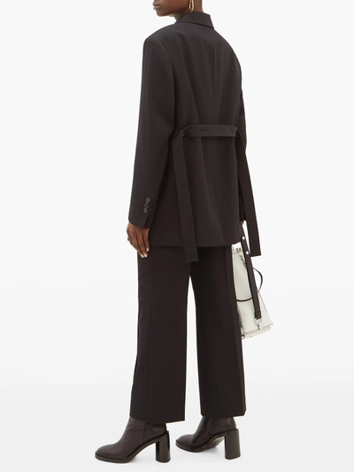 Acne Studios Patrina flared wool-blend trousers outlook